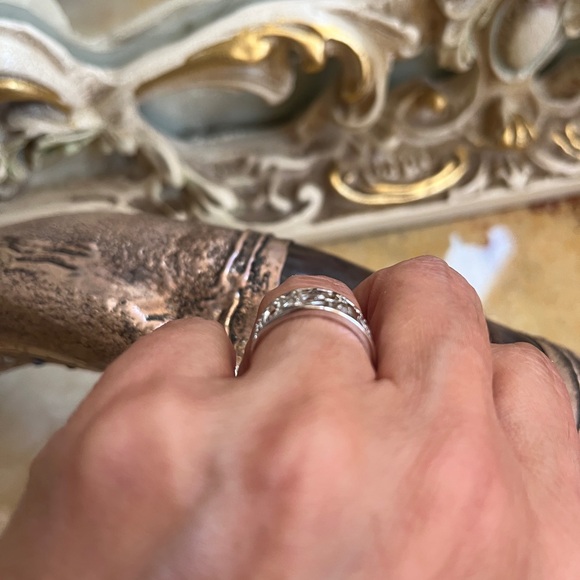 New Real 925 Sterling silver Elephant 7 horseshoe flower owl Lucky Ring Band - Picture 5 of 17